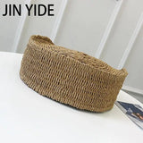 Rattan Beach Cross Body Bag Women Envelope Shoulder Shell Bag