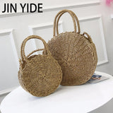 Rattan Beach Cross Body Bag Women Envelope Shoulder Shell Bag