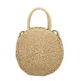 Rattan Beach Cross Body Bag Women Envelope Shoulder Shell Bag
