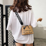 Women Shell Shoulder Bags PU Leather Small Crossbody Bags Casual Messenger Bags