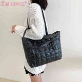 Women Cotton Padded Shoulder Bag Large Capacity Totes Bags