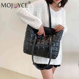 Large Capacity Cotton Padded Shopping Tote Bag for Women