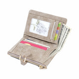 Vintage PU Leather Lady Clutch Wallet Matte Women Wallet Female Purse