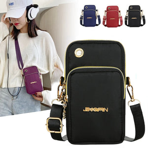 Women Shoulder Bag Balloon Phone Crossbody 3 Layer Wallet