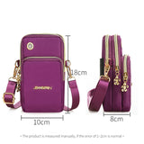 Women Shoulder Bag Balloon Phone Crossbody 3 Layer Wallet