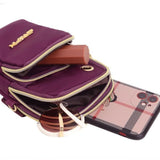 Women Shoulder Bag Balloon Phone Crossbody 3 Layer Wallet