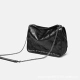 Casual Crossbody Bag with Metal Chain for Women