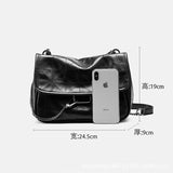 Casual Crossbody Bag with Metal Chain for Women