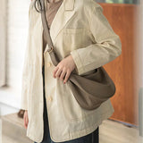 Women Shoulder Bag Dumpling Crossbody Bags PU Leather Handbag Travel