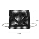 Women Diamond Tote Shoulder Bag Handbag Purse