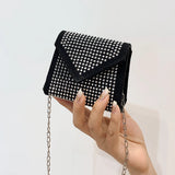 Women Diamond Tote Shoulder Bag Handbag Purse