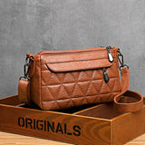 Women Shoulder Bag Double Layer Crossbody Bag Multifunction Big Capacity
