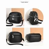 Women Shoulder Bag High PU Leather Crossbody Bags Waterproof Square Bags