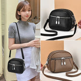 Women Shoulder Bag High PU Leather Crossbody Bags Waterproof Square Bags