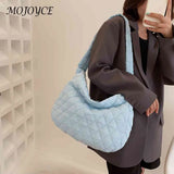 Women Shoulder Bag Large Capacity Purse Handbags Rhombus Pattern Underarm Bag
