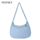 Women Shoulder Bag Large Capacity Purse Handbags Rhombus Pattern Underarm Bag