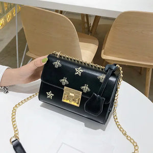 Women Shoulder Bag PU Leather Crossbody Messenger Flap Handbag