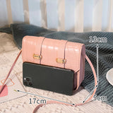 Women Shoulder Bag PU Leather Small Square Female Daily Messenger Crossbody