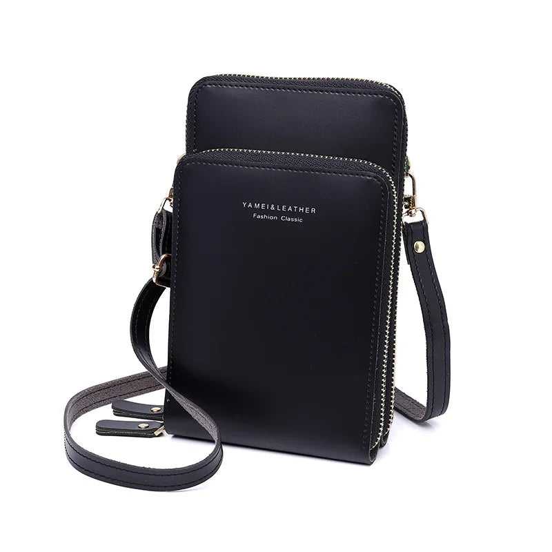 Women Shoulder Bag PU Leather Phone Bag Female Casual Mini Crossbody Bag