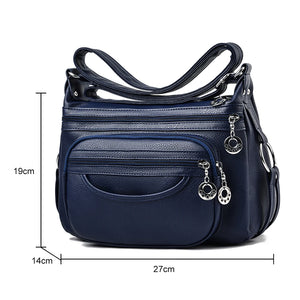 Women Shoulder Bag PU Leather Crossbody Mother Purse Handbag