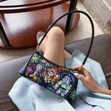 Printed PU Leather Small Shoulder Bag for Women