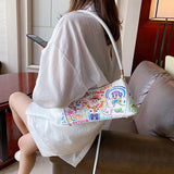 Printed PU Leather Small Shoulder Bag for Women