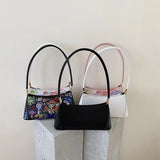 Printed PU Leather Small Shoulder Bag for Women