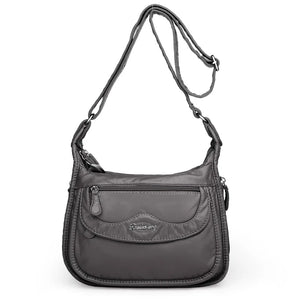 Women Shoulder Bag Pu Leather Crossbody Bag High Messenger Bag Grey