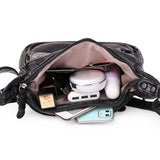 Women Shoulder Bag Pu Leather Crossbody Bag High Messenger Bag Grey