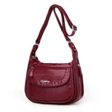 Women Shoulder Bag Pu Leather Crossbody Bag High Messenger Bag Grey