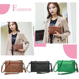 Soft Leather Shoulder Bag Solid Crossbody Satchel Flap Travel Business Bag