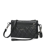 Soft Leather Shoulder Bag Solid Crossbody Satchel Flap Travel Business Bag