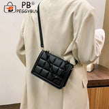 Small Plaid Crossbody Messenger Bag for Shopping