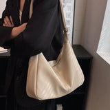 Women Shoulder Bag Solid PU Leather Crossbody Handbags High Capacity