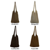 Woven Knitted Shoulder Bag Large Tote Travel Beach Shopping Bag P