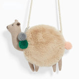 Winter Plush Lamb Shoulder Bag Alpaca Shape Handbag
