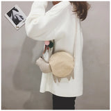 Winter Plush Lamb Shoulder Bag Alpaca Shape Handbag