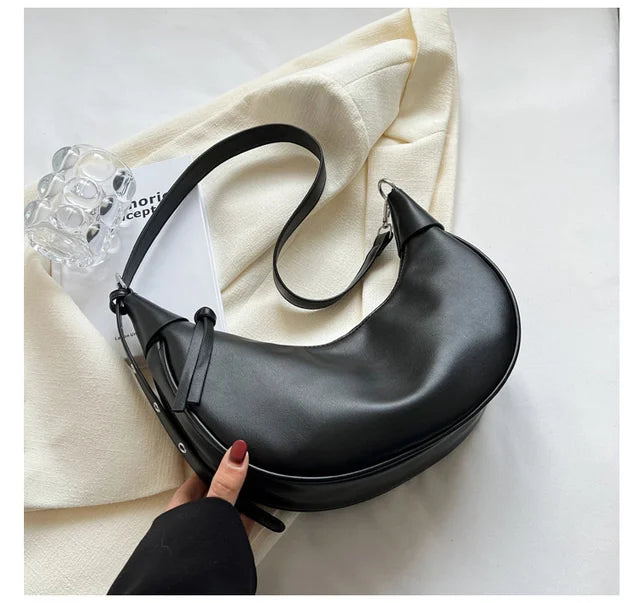 Women Shoulder Bags PU Leather Messenger Bag Casual Solid Crossbody Pack