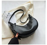 Women Shoulder Bags PU Leather Messenger Bag Casual Solid Crossbody Pack