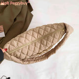 Cotton-padded Shoulder Bag Large Capacity Crossbody