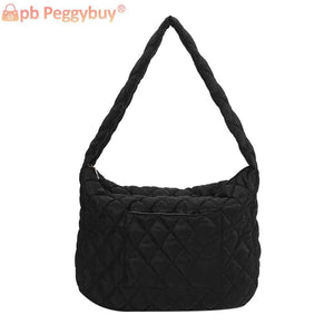 Cotton-padded Shoulder Bag Large Capacity Crossbody