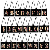 Alphabet Flowers Shoulder Bag for Women
