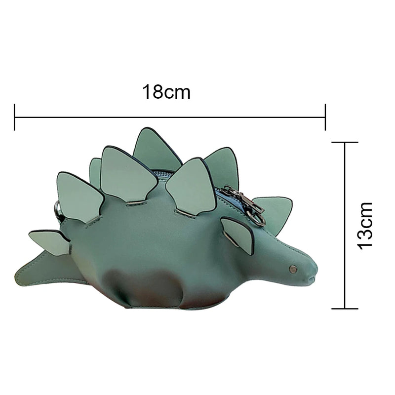Women Shoulder Bags Dinosaur Shape Messenger Bag Casual Ladies Mini Purse Handba