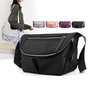 Women Shoulder Bags Nylon Messenger Bag Waterproof Zipper Package
