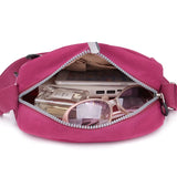 Nylon Shoulder Bag Colorful Handbag for Women Crossbody Daily Use