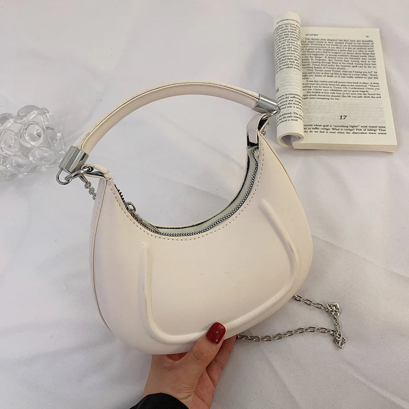 Plush Chain Crossbody Bag for Girls Special PU Leather Shoulder Bag