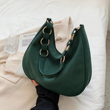 Women Shoulder Bags Faux Suede Large Bucket Bag All-match Handbags