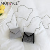 Retro Rhinestone Chain Messenger Bag for Women