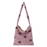 Animal Pattern Plush Hobos Shoulder Bags for Women
