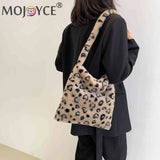 Animal Pattern Plush Shoulder Bag Handbag